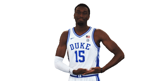 Vibing Mark Williams Sticker by Duke Men's Basketball