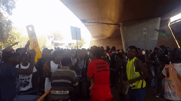Protesters Demand Free Education During Witwatersrand University Demonstration