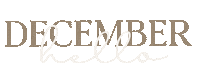 December Hello Sticker