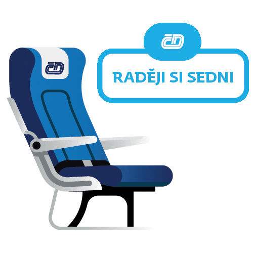 Train Vlak Sticker by České dráhy