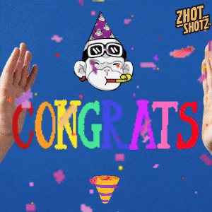 Congrats Congratulations GIF by Zhot Shotz