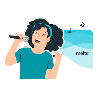 Melts Singing Sticker by Wellbeing Nutrition