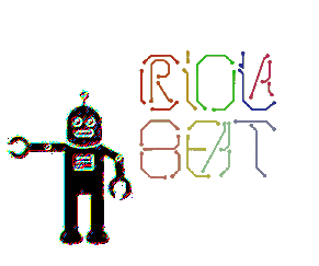 Pixel Glitch Sticker