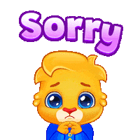Sorry Forgive Me Sticker by Lucas and Friends by RV AppStudios