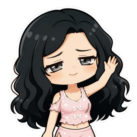Poor Girl Hello Sticker