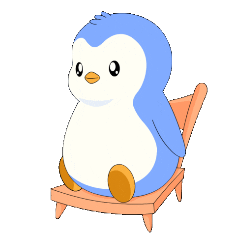 Excited Still Waiting Sticker by Pudgy Penguins