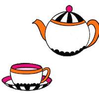 tea time pride Sticker by KIKOKO