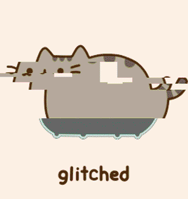 Cat Glitching GIF by G1ft3d