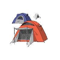 Tent Kemp Sticker by SvětKaravanů.cz