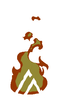 Fire Flame Sticker by Chris Diaz Agency