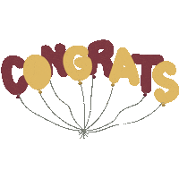 Gold Congrats Sticker by Florida State University