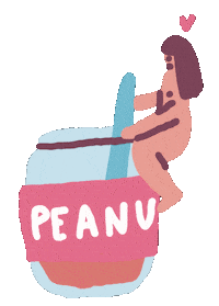 Peanut Butter Sticker by Sara Maese