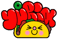 Graffiti Taco Sticker by Yubia