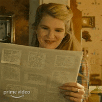Read Lily Rabe GIF by Amazon Prime Video