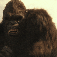 GodzillaVsKong ready battle roar kong GIF