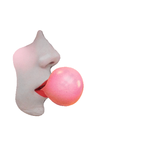 chewing gum fashion Sticker by Chantal Caduff