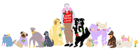 Dogs Ilovedogs Sticker by limpetstore