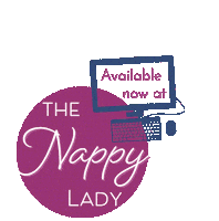 Available At Sticker by The Nappy Lady