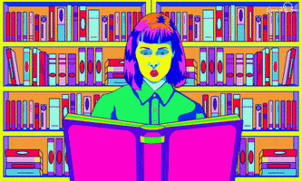 Read Pop Art GIF by Grande Dame