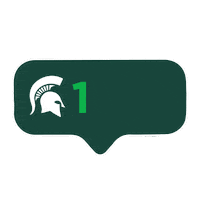 msu go green Sticker by Michigan State University