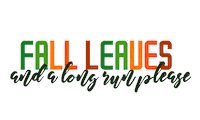 Falling Leaves Sticker by Millennium Running