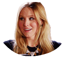 Kristen Bell People Sticker by reactionstickers