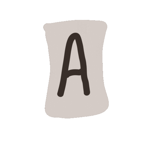 Lettering Alphabet Sticker