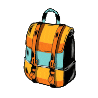 Backpack Rucksack Sticker by Jugendleiter-Blog