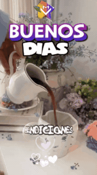 Buenos Dias Flores GIF by Murcianys LLC