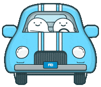 fei carpool Sticker by Vai de Carona