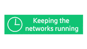 Keep Networks Running Sticker by Ericsson