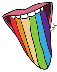 Rainbow Love Sticker by Sorbetmag