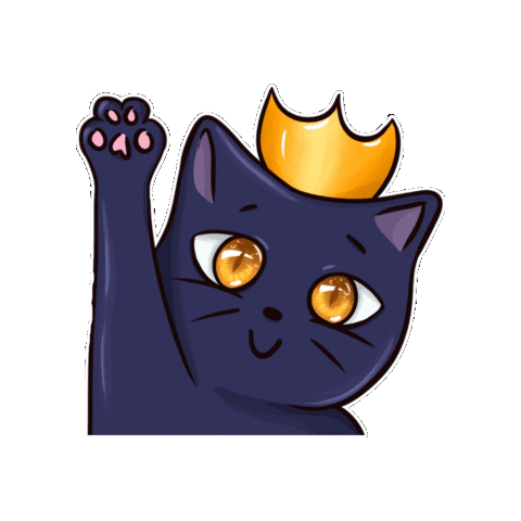 Black Cat Sticker