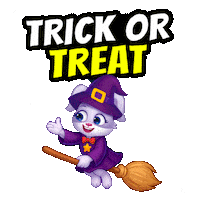 Trick Or Treat Halloween Sticker by Lucas and Friends by RV AppStudios