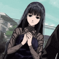 Gothic Girl Pray GIF