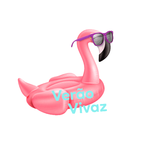 Flamingo Piscina Sticker by Vivaz Residencial