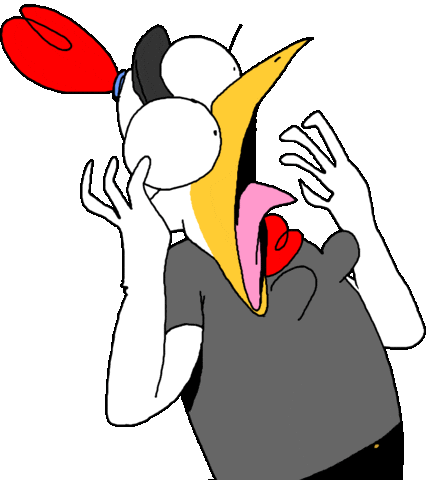 Scared Freak Out Sticker by sarahmaes