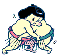 Sumo 相撲 Sticker by 学研の絵本