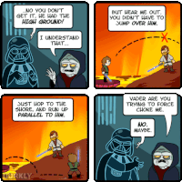 burning star wars GIF