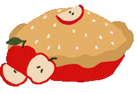 Apple Cake Cooking Sticker