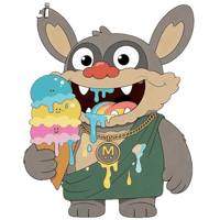Melting Ice Cream Sticker