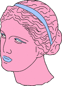 Tired Pink Sticker by doña batata
