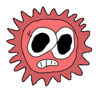 Sun Lava Sticker by Mr Tronch
