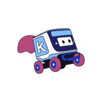 Robot Hero Sticker by Kiwibot