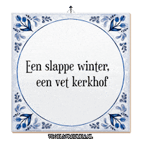Winter Vet Sticker by Tegelspreuken.nl