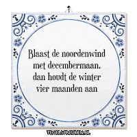 Winter Wind Sticker by Tegelspreuken.nl