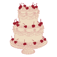 Pink Birthday Sticker