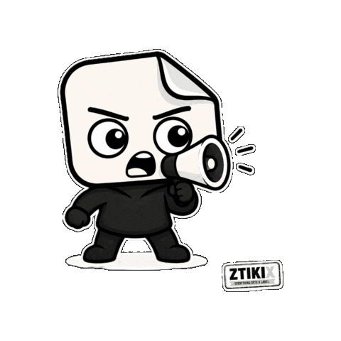 Angry Listen Up Sticker by ZTIKIX