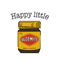 madebyrosh yellow australian vegemite madebyrosh Sticker