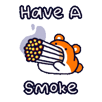 Break Time Smoking Sticker